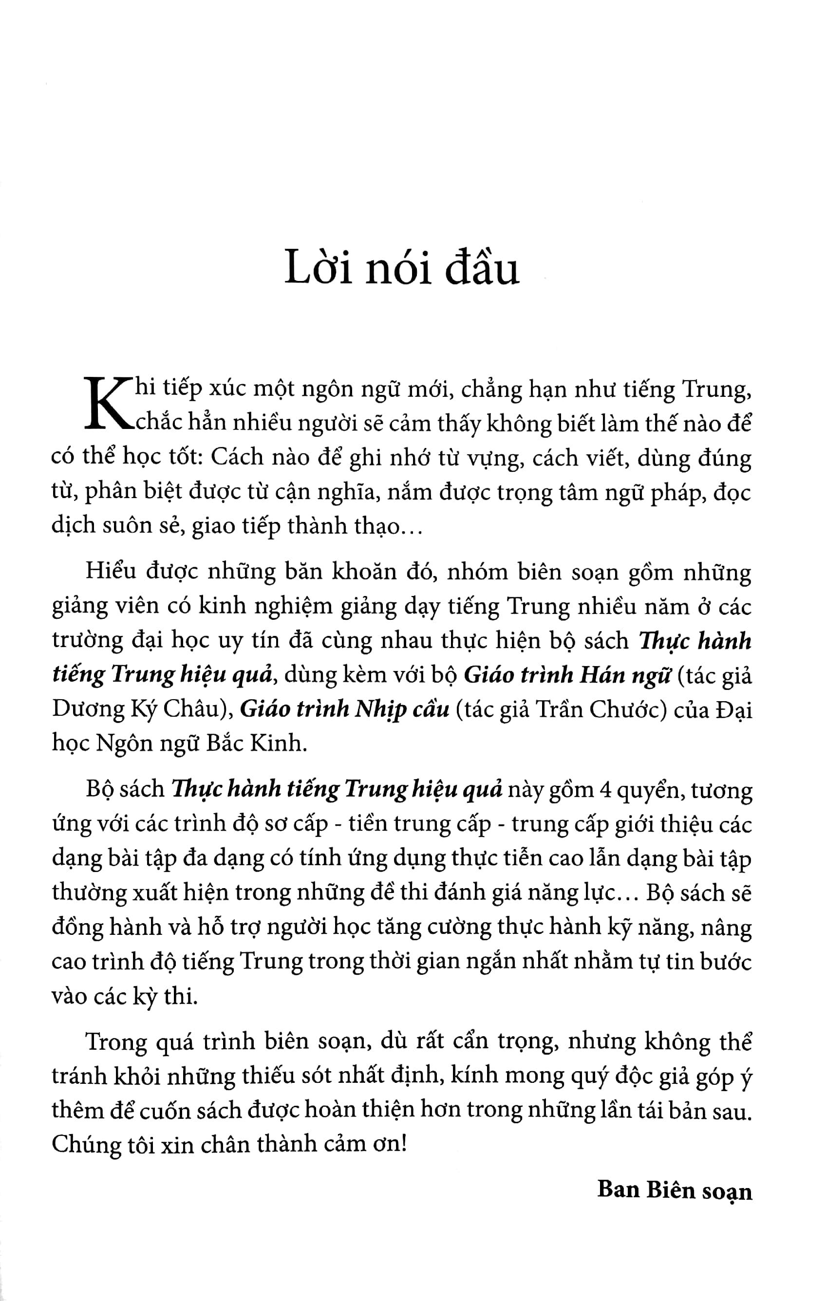 Sách - Thực Hành Tiếng Trung Hiệu Quả - Dành Cho Người Mới Bắt Đầu (Tái Bản 2024)