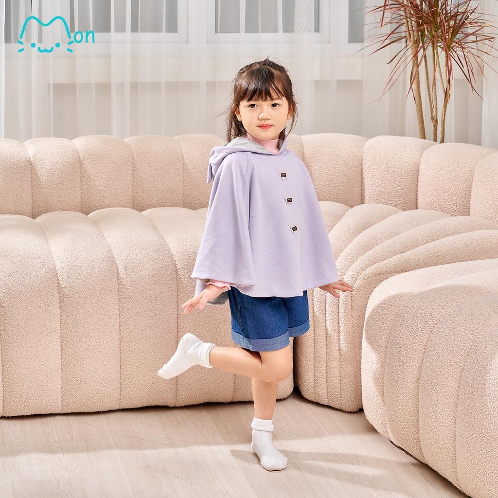 Áo choàng cho bé gái chống tia UV, áo chống nắng cho bé gái dày dặn cao cấp,cho bé 2-6 tuổi MonBabies ACG22W08