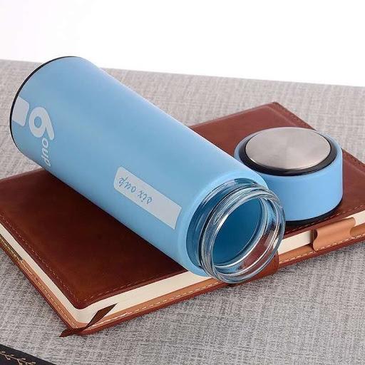 Bình nước thủy tinh có lớp nhựa chống nóng giữ nhiệt 6oup 450ml