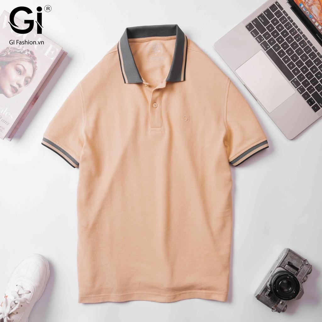 Áo Polo nam màu vàng bò, chất liệu cotton co giãn thấm 4 chiều hút mồ hôi (MPC30305
