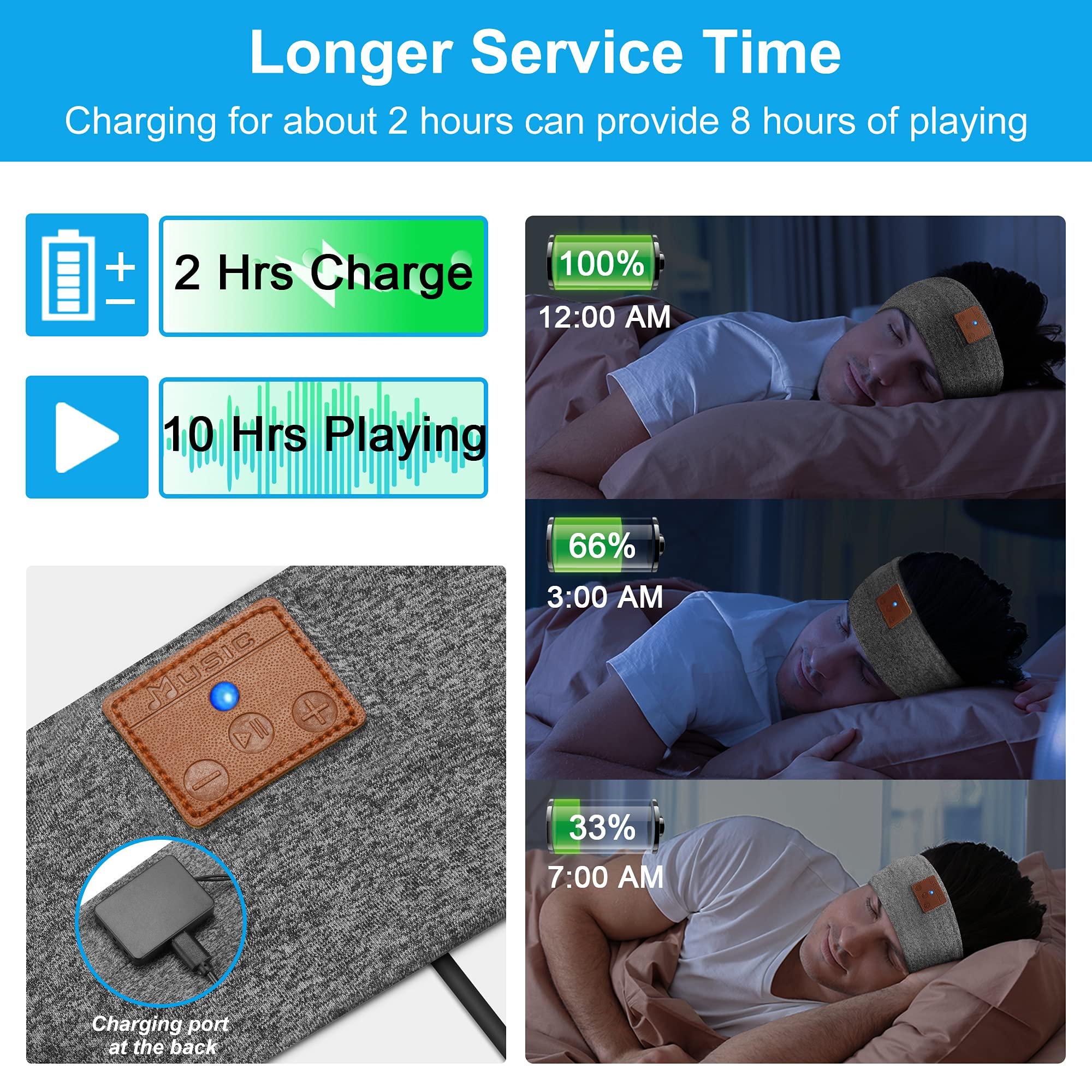 Tai nghe Bluetooth không dây, âm nhạc, thể thao, băng đô, tai nghe có micro HD, loa tốt, tai nghe ngủ bên