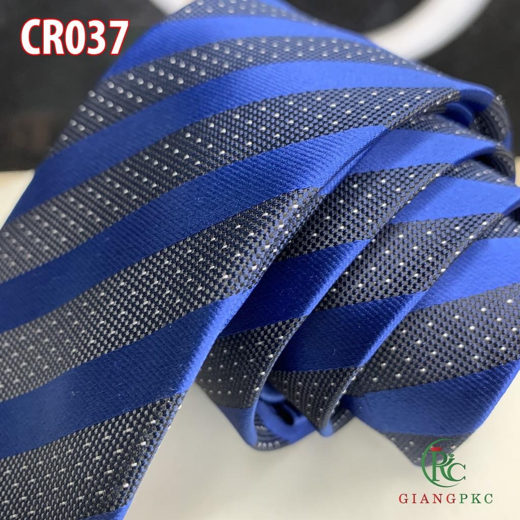 Cà vạt nam bản 6cm lụa dầy cavat công sở Giangpkc cr037