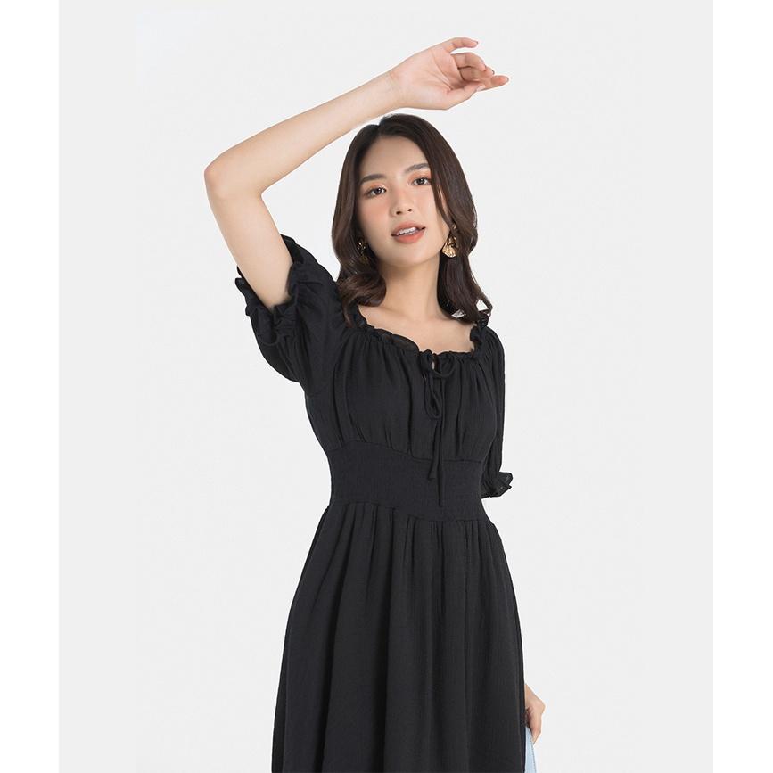 ĐẦM MINI NỮ HNOSS CHIFFON RÚT NHÚN HNDLU042