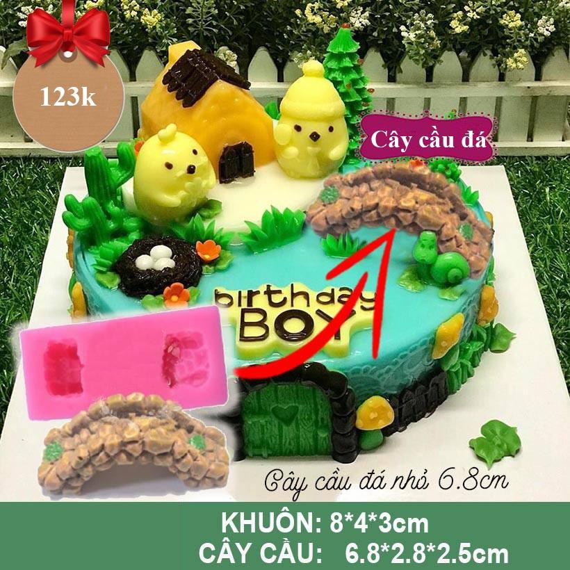 Khuôn silicon 4d cây cầu đá