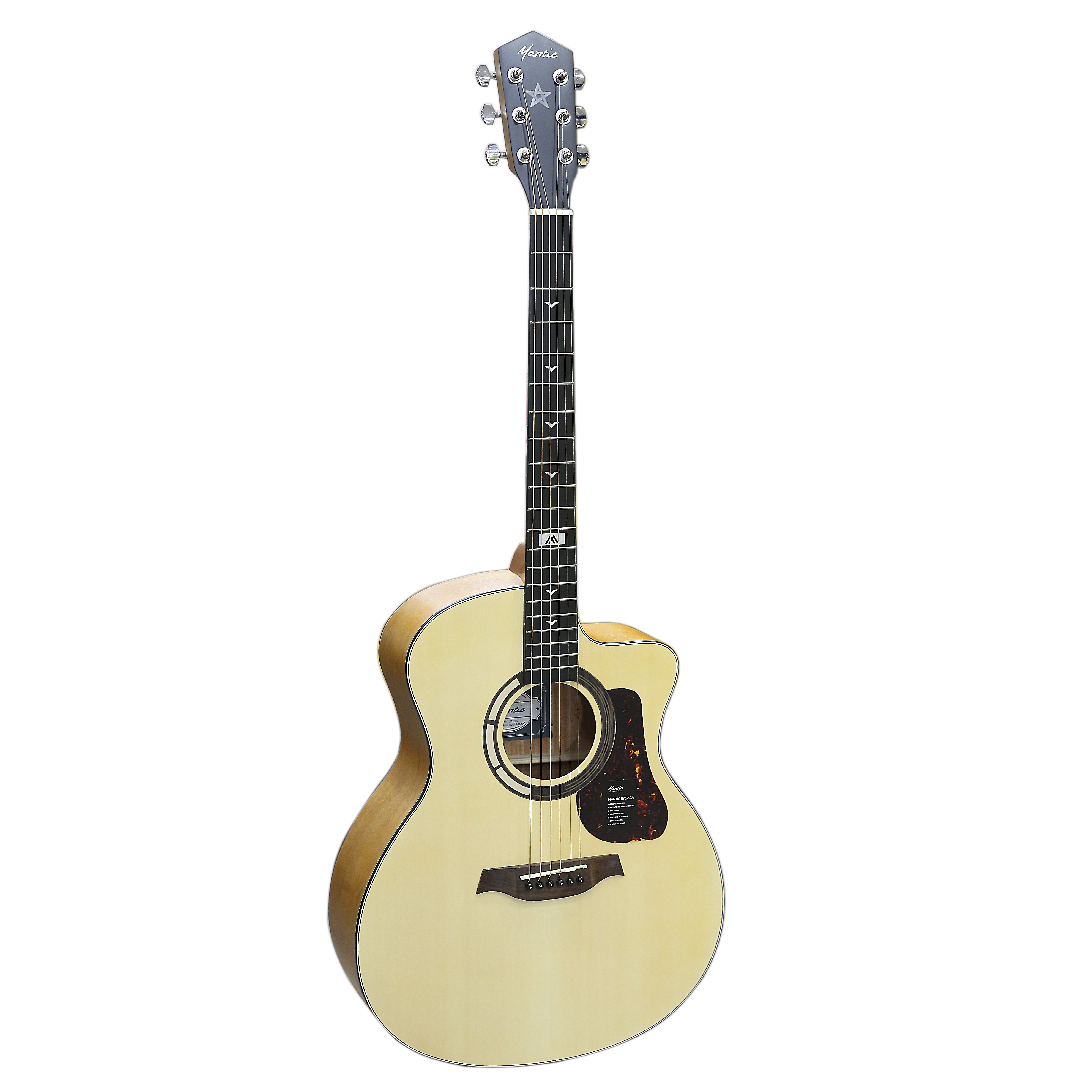 Đàn Guitar Acoustic GT-1GC Mầu Vàng Gỗ Tự Nhiên