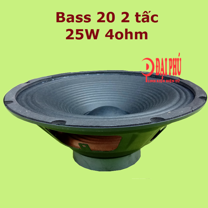 Loa bass 20 2 tấc chuyên cho loa kéo công suất 25W 4Ohm cho mạch loa kéo