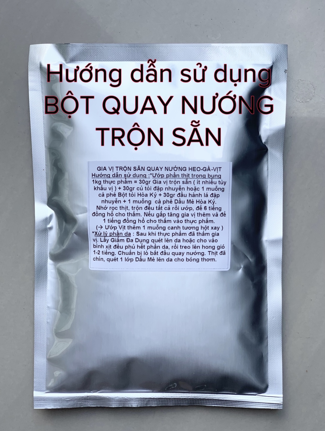 BỘT QUAY HEO Trộn sẵn Hoà Ký 1kg