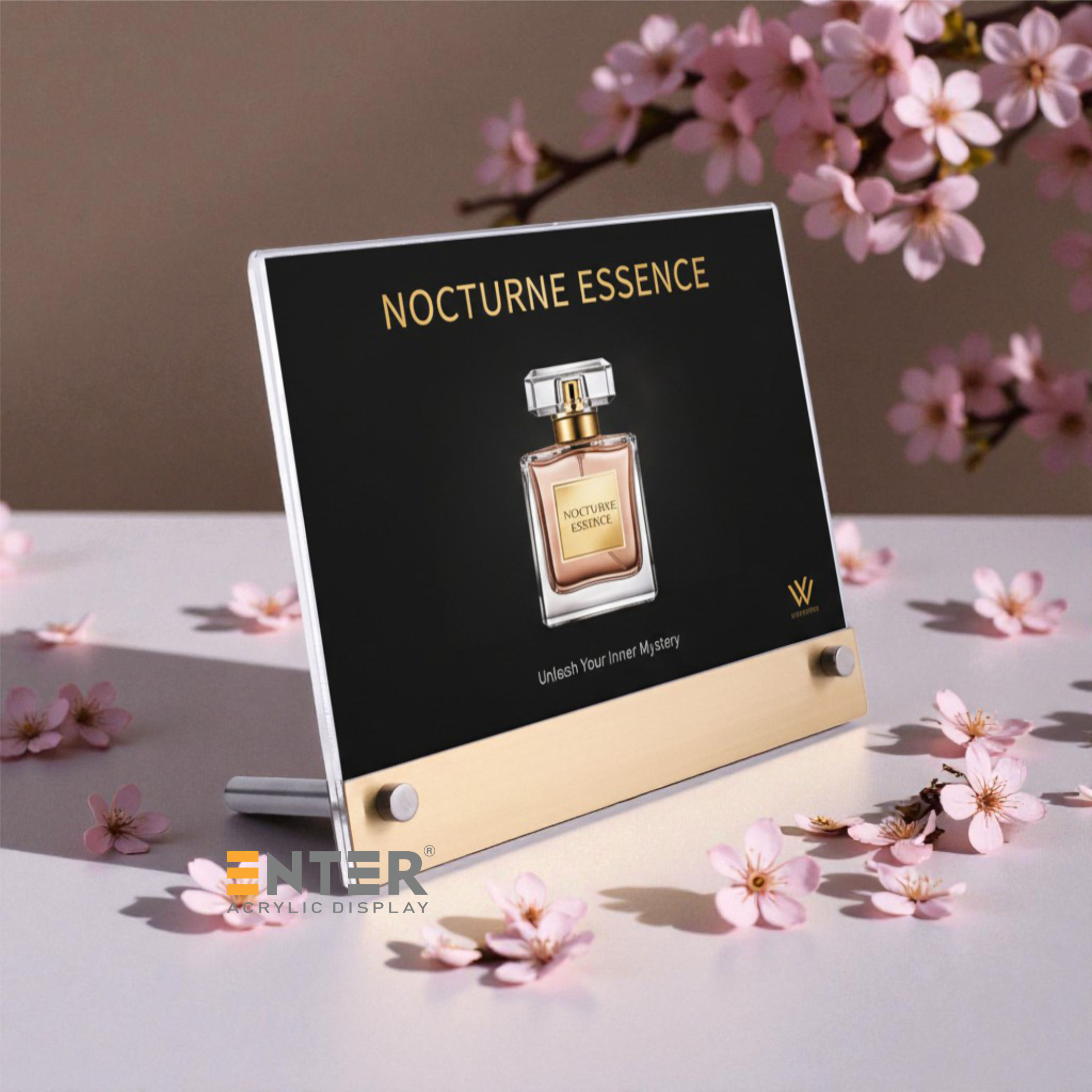 Kệ mica 1 mặt Enter E48-N 210x150mm liên kết bulon A5 ngang