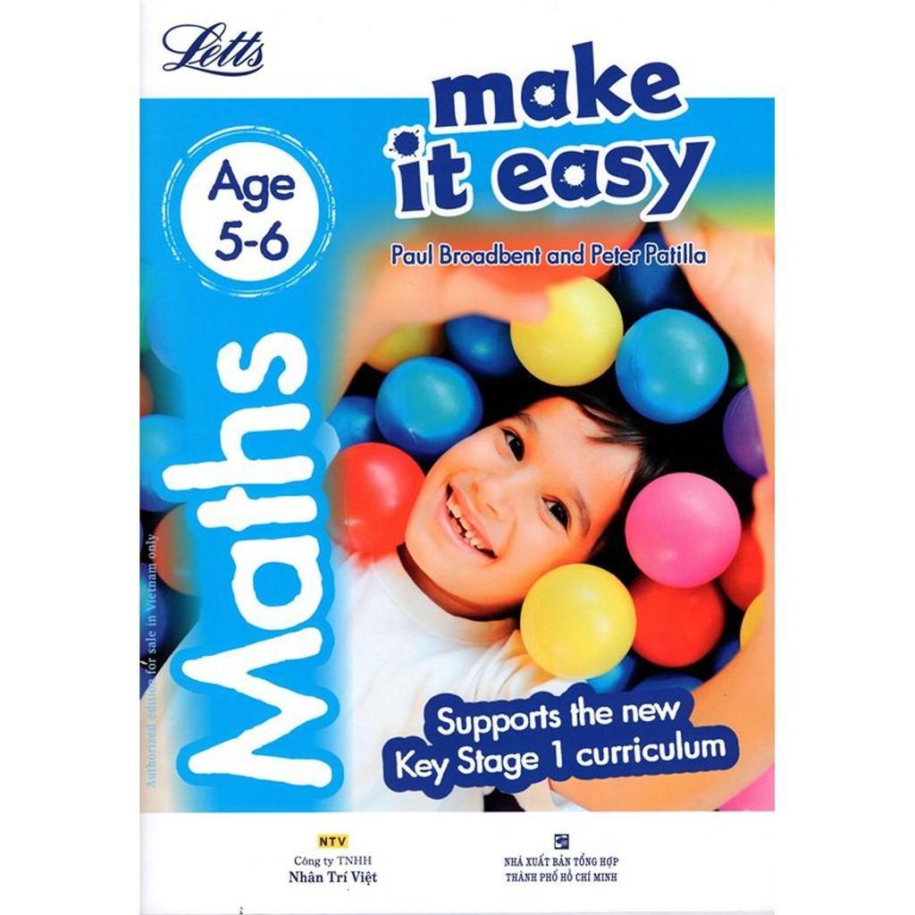 Sách - Letts Make It Easy - Maths (Age 5-6) - Nhân Trí Việt