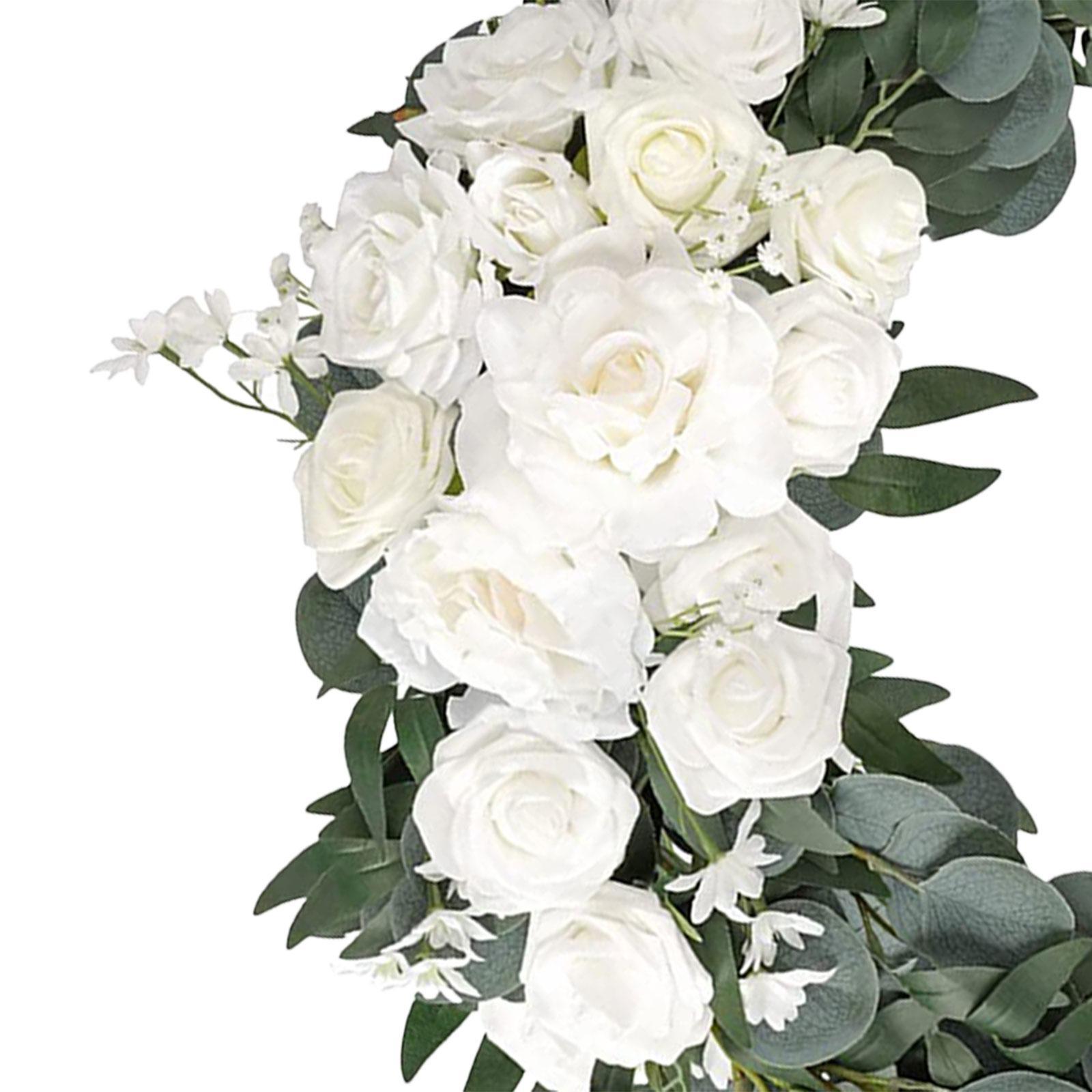 2x Artificial Wedding Arch Flower Wedding Welcome Signs for Home Arrangement