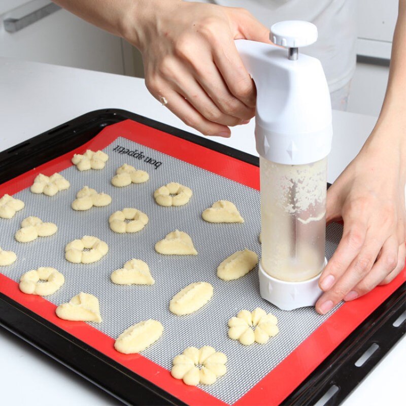 Bộ Khuôn Nhấn Bánh Quy Cookies Press 12 Mặt 6 Đầu Trang Trí Bánh 