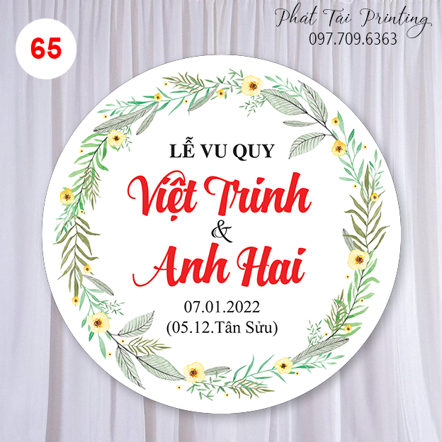 Bảng Backdrop trang trí đám cưới MS 65