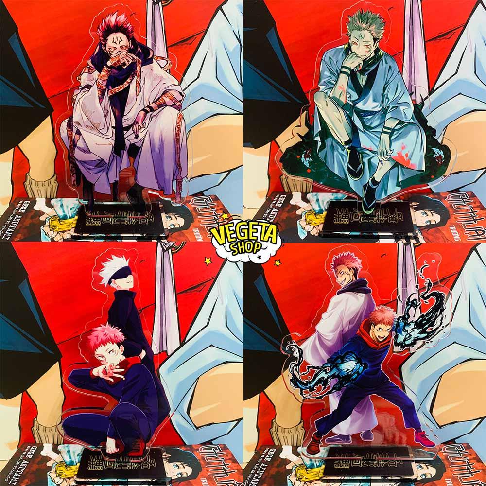 Mô Hình Tượng Standee Acrylic Mica 2 mặt Jujutsu Kaisen Chú thuật hồi chiến Itadori Sukuna Gojo Nanami Toge Yuta Megumi