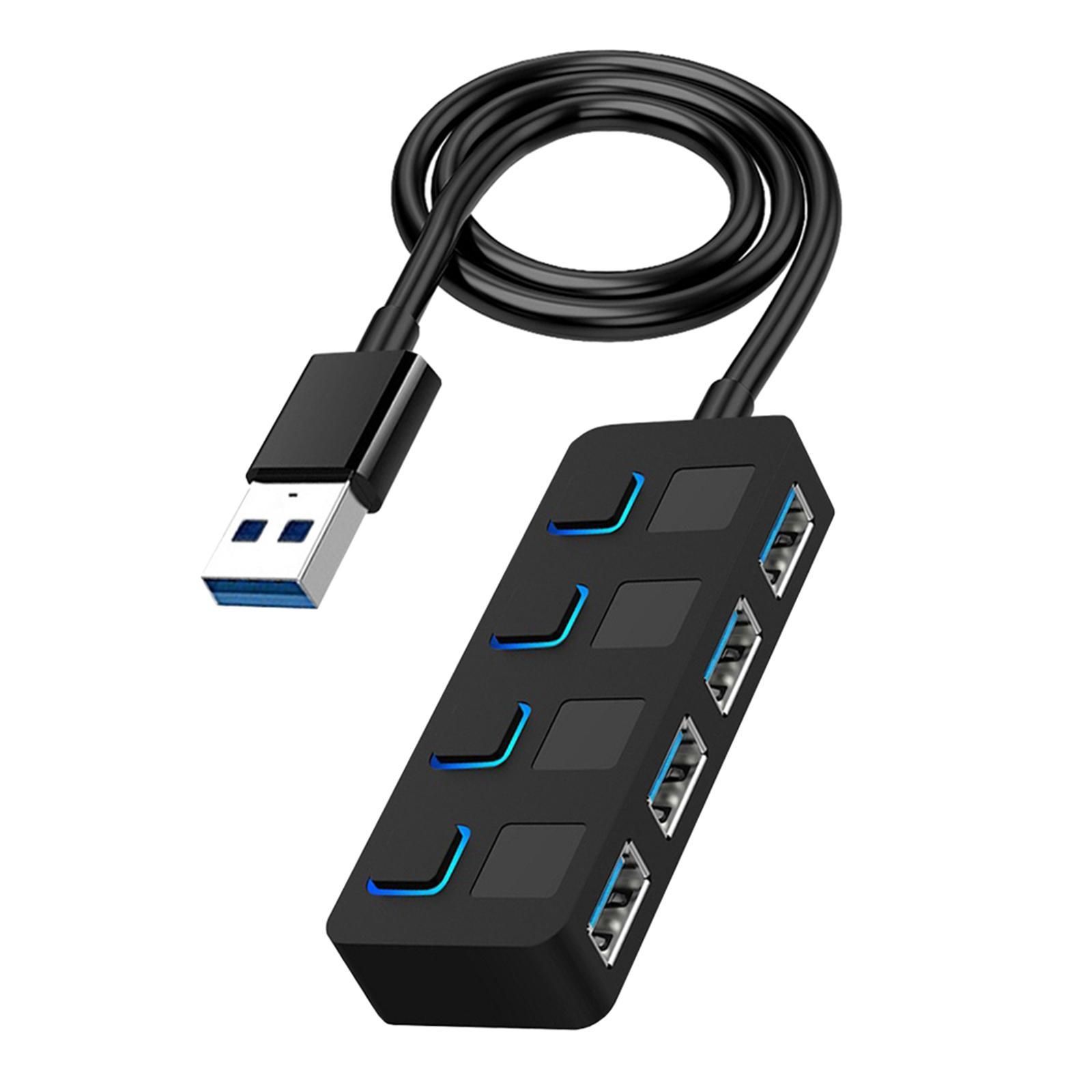 Ports USB 3.0 Hub with Extended Cable for for Surface Pro PC
