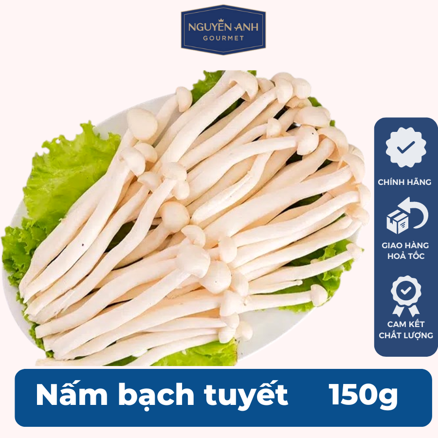 Nấm bạch tuyết tươi 150g nông trại Nấm Xanh