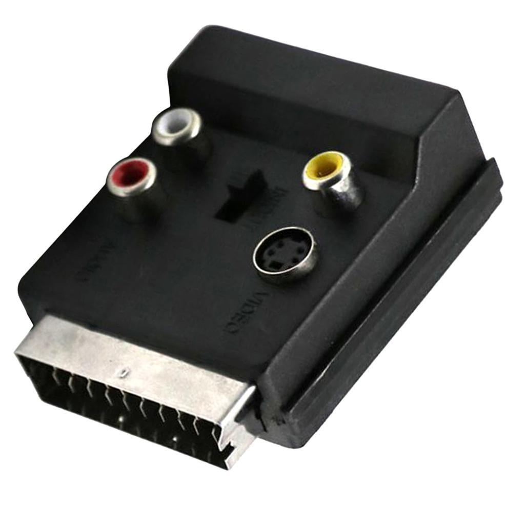 USB Male to 3 RCA + Scart to Scart S-Video 3 RCA Adaptor