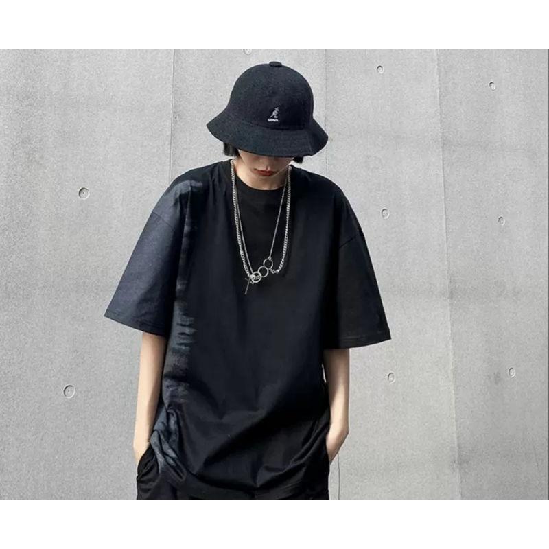 Áo thun phối màu cotton dày dặn cá tinh basic ulzzang unisex - ẢNH THẬT