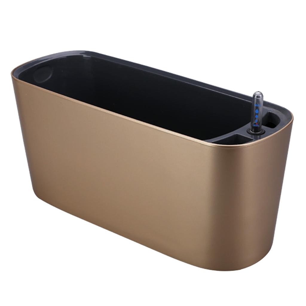 Self Watering Planter Flower Pot Indoor Outdoor Home Garden Decor Red