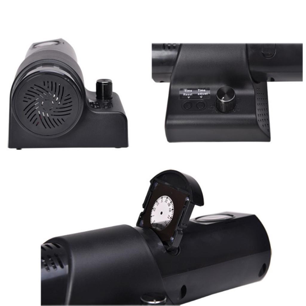 LED Light Clock Wall Digital Dial Display Projection Clock Bedroom UK Plug