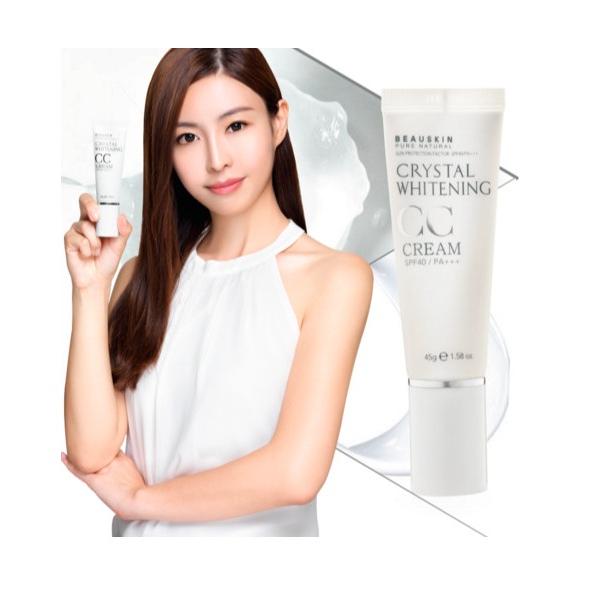 Bộ sản phẩm 1 kem che khuyết điểm CC Cream Hàn quốc ( 45g) + 3 mặt nạ beauskin hàn quốc ( hương ngẫu nhiên)