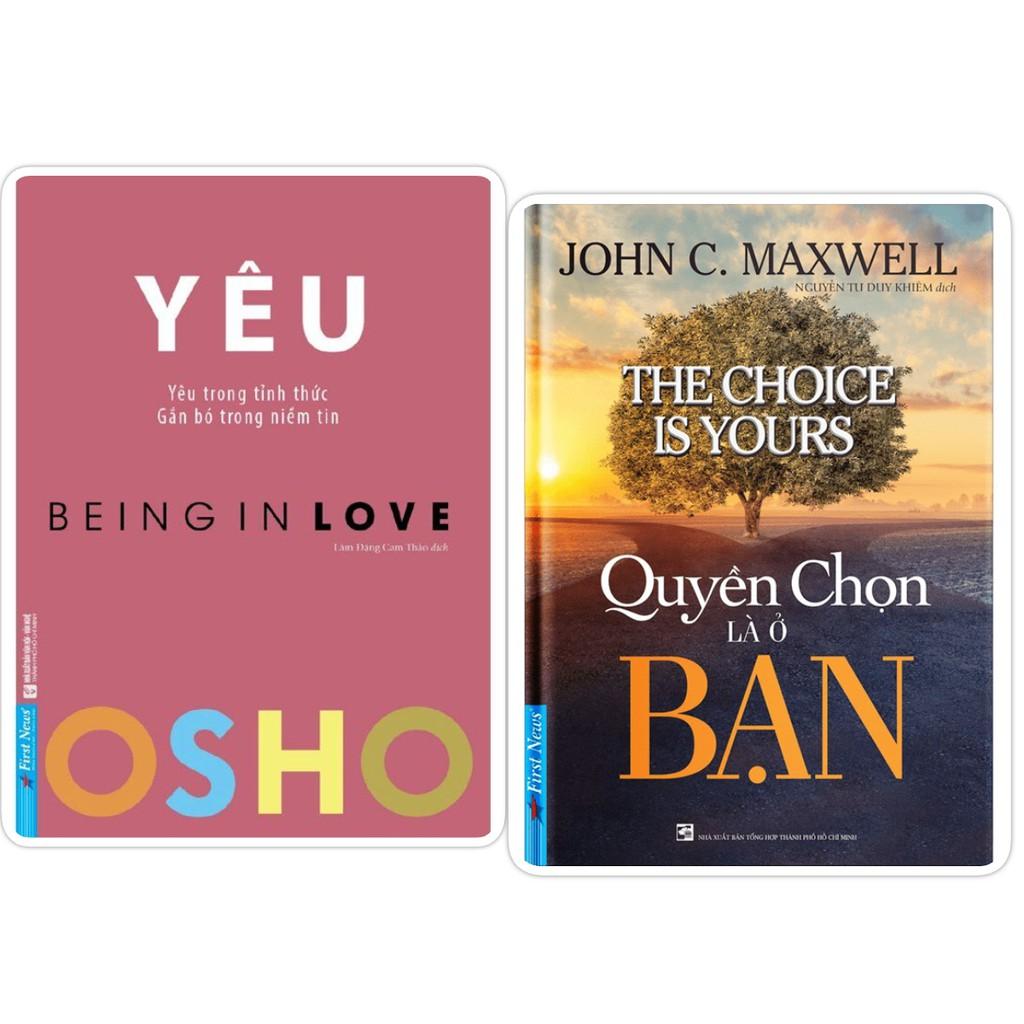 Sách - Combo OSHO Yêu + Quyền Chọn Là Ở Bạn - First News