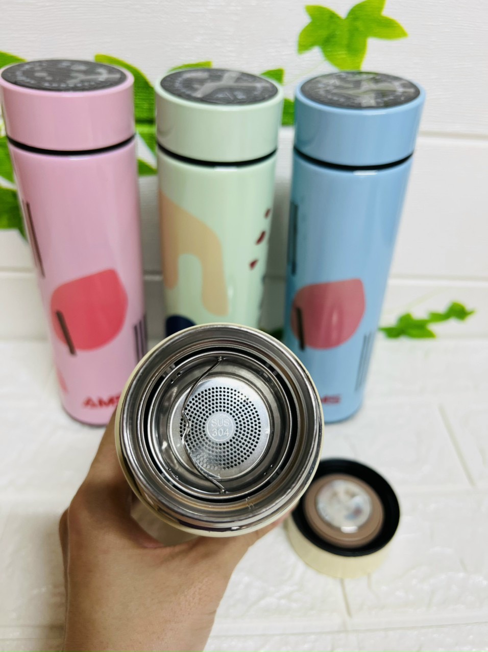 Bình giữ nhiệt nắp hiển thị nhiệt độ 500ml