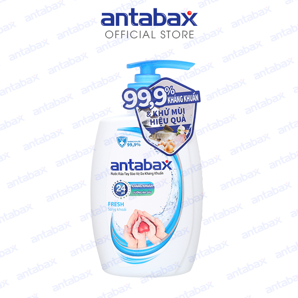 Nước rửa tay Bảo vệ da kháng khuẩn Antabax Sảng khoái 500ml