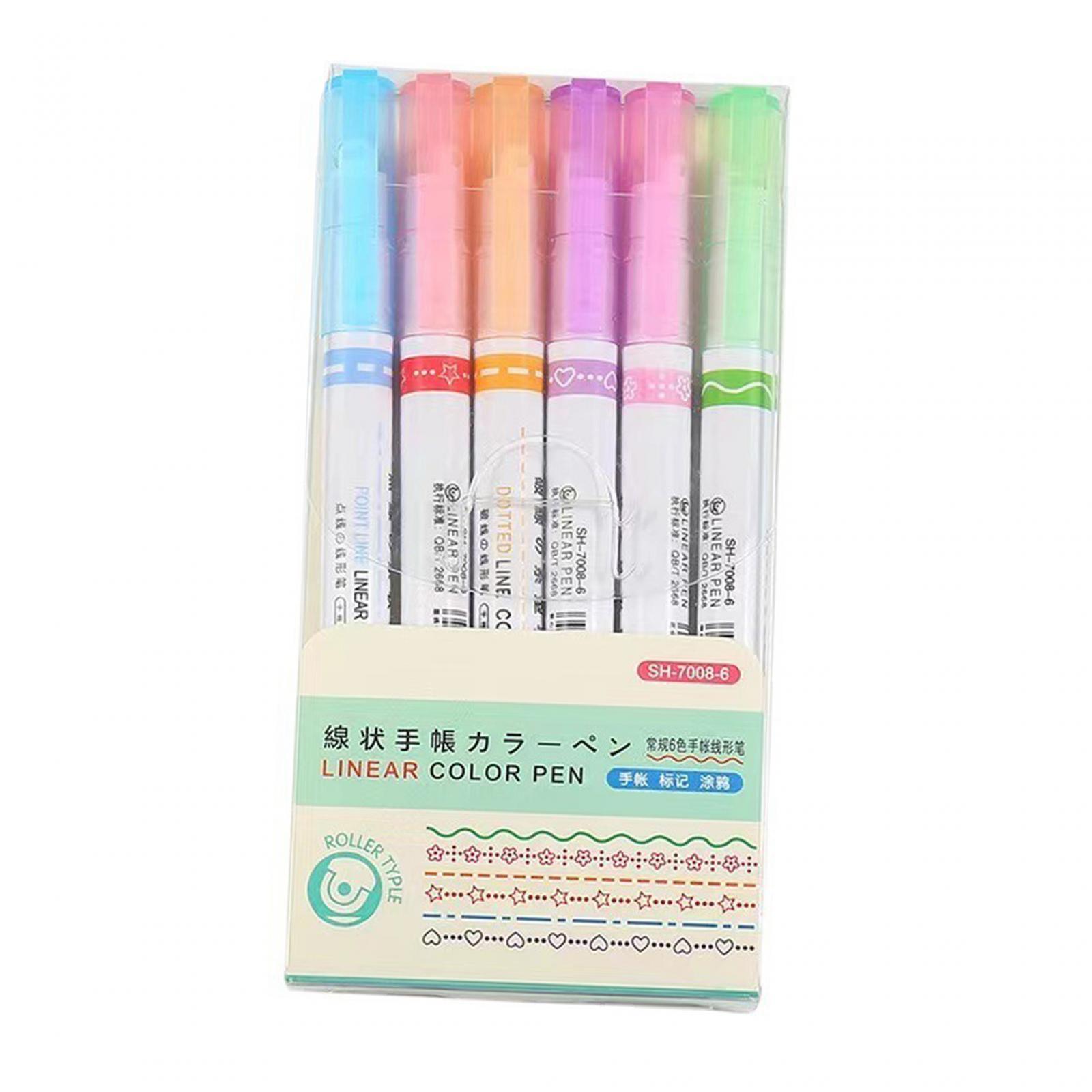 Journal Pens Highlighters Pen Set Glitter Marker DIY Art Crafts Outline Pen Marker Pen for Birthday Scrapbooking School Photo Album Greeting