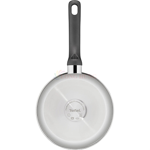 Nồi cán dài/quánh Inox liền khối có nắp Tefal Starter 16cm E3252295/18cm E3252395 - Hàng chính hãng