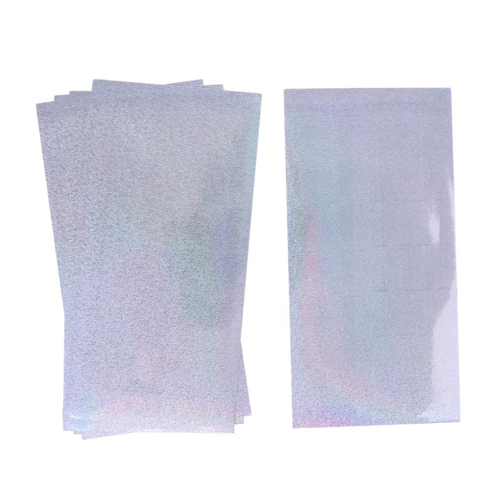 5 Pieces Fishing Lure Tape Sticker Holographic Adhesive Film Flash Tape DIY