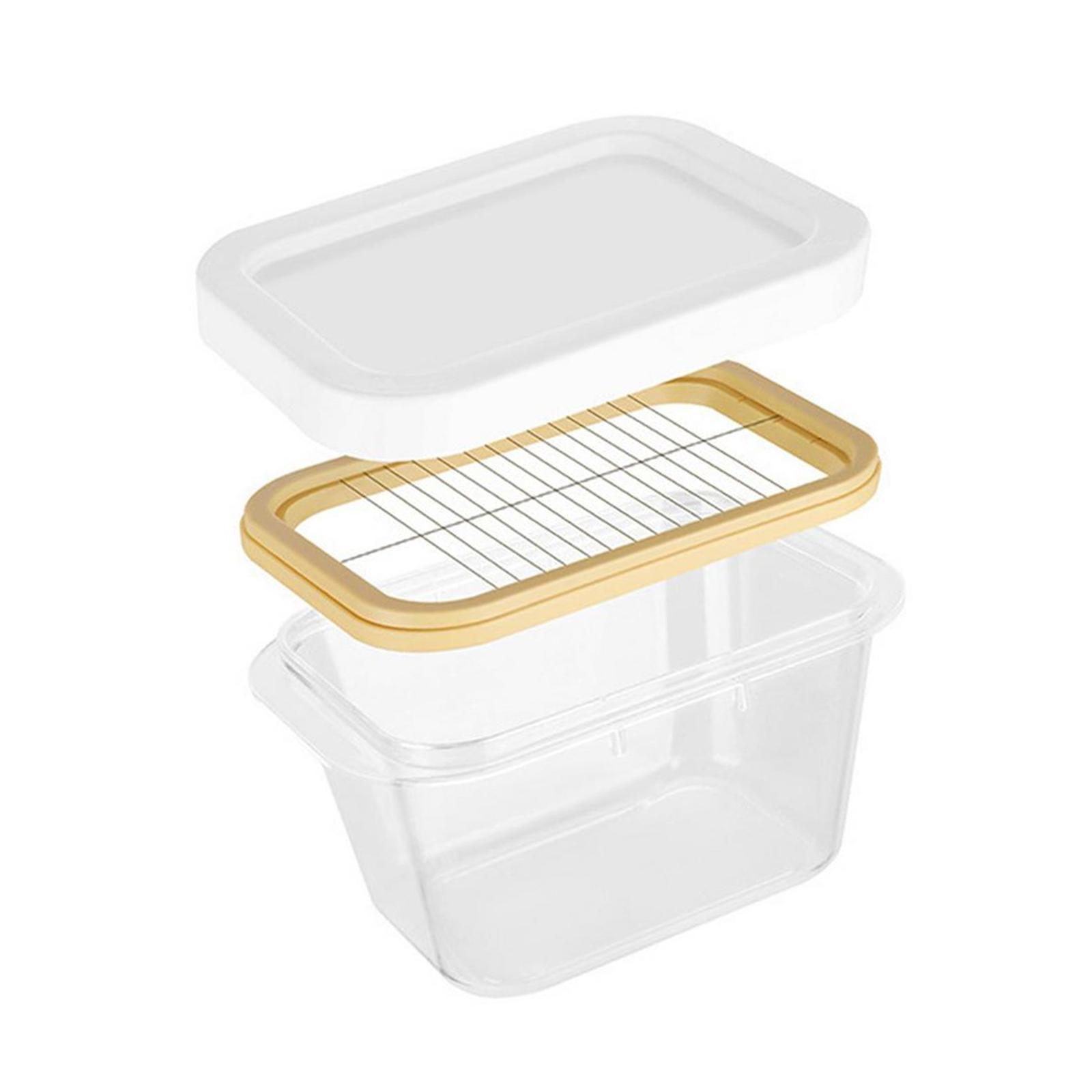Butter Cutting Box Airtight Lid with Cutter  for Refrigerator Home