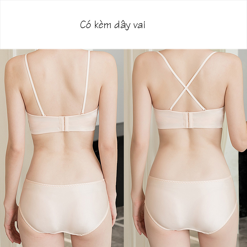 Áo lót quây không dây đệm hơi tùy chỉnh độ nâng- gom ngực B094