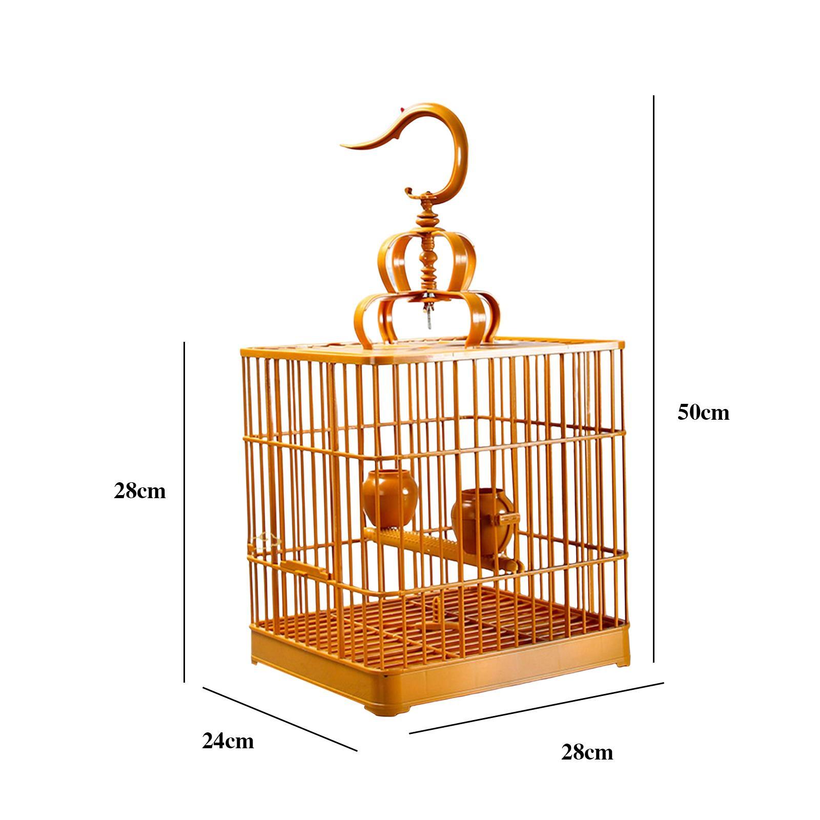 Durable Bird Cage Assembly Breathable Hanging House for Parrot Finches