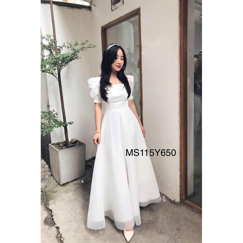 ĐẦM MAXI XOÈ TIỂU THƯ LƯNG GỢI CẢM - CÓ SIZE M/L ĐẾN 57KG - MS115Y MMR