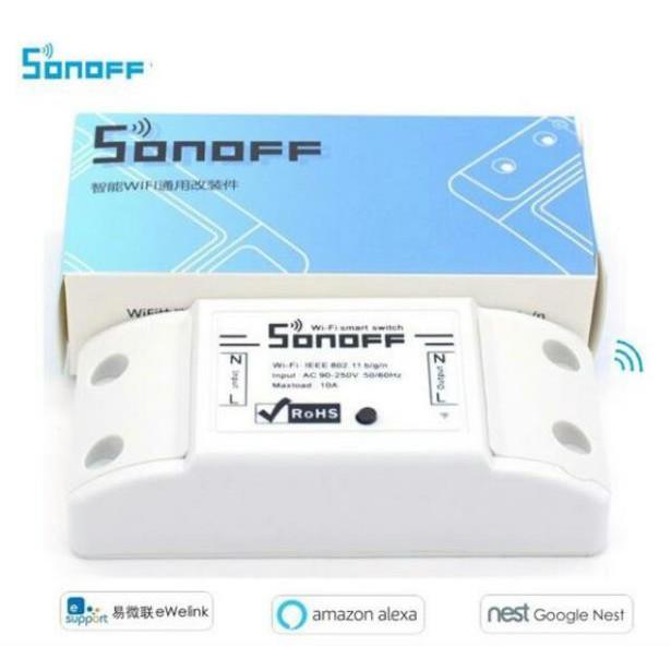 Công tắc wifi - Công tắc điều khiển từ xa qua mạng wifi cho Nhà thông minh - Sonoff Basic R2