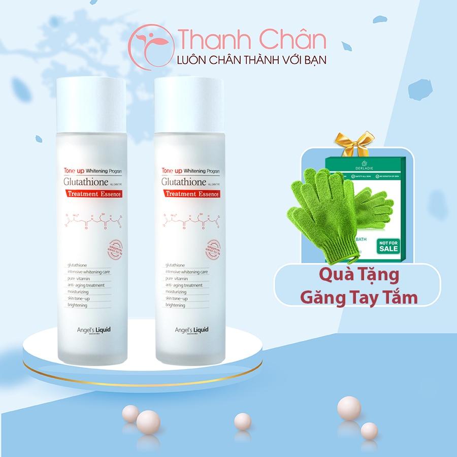 Essence Dưỡng Trắng Angel Liquid Tone up Whitening Program Glutathione Treatment Essence 150ml