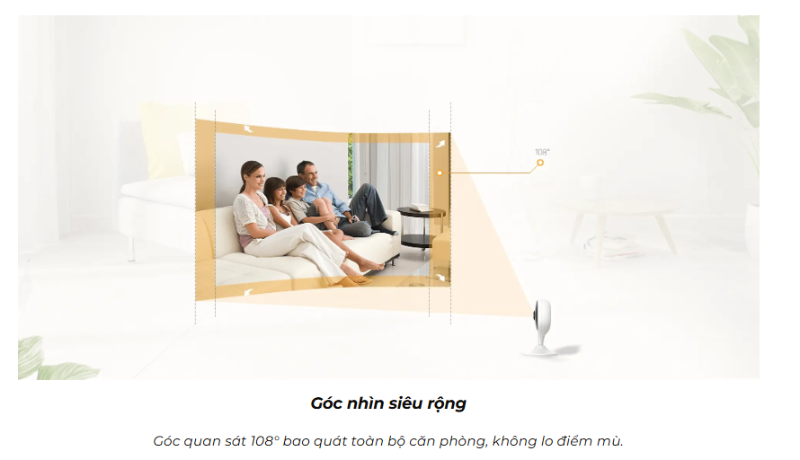 Camera IMOU Cue 2, Camera Wifi độ phân giải 2 megapixel, đàm thoại 2 chiều, phát hiện người bằng AI thông minh - Hàng Chính Hãng