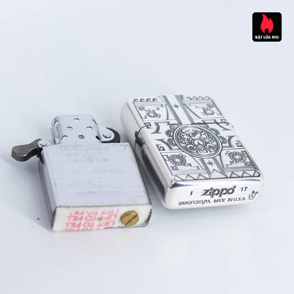 Bật Lửa Zippo Asia Za-5-8A – Lacke Bạc