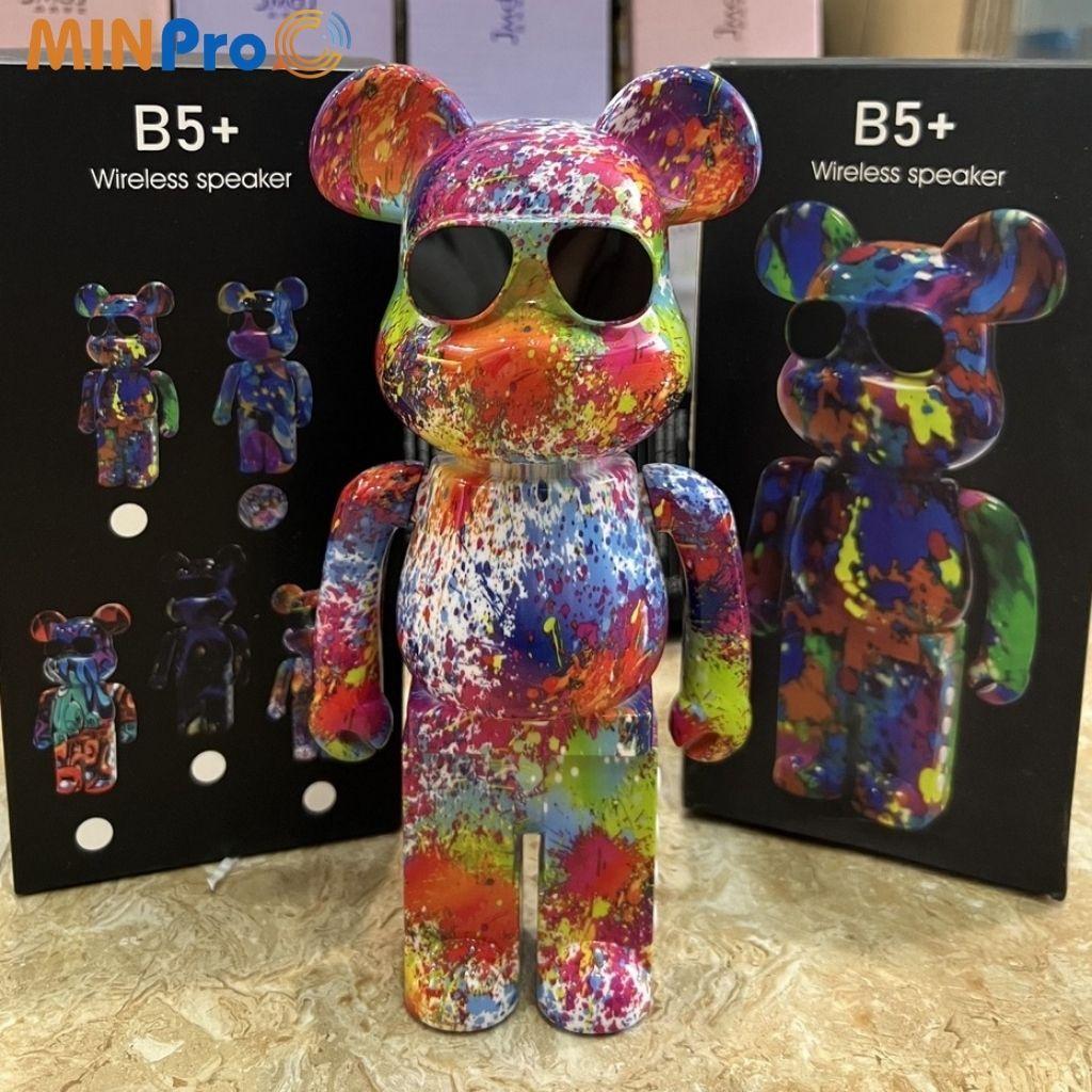 Loa bluetooth mini MINPRO gấu Bearbrick B5+ loa không dây bass to, nghe nhạc chơi game