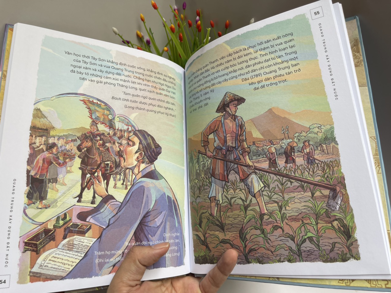LỊCH SỬ VIỆT NAM BẰNG TRANH – Tập thứ 18 trong bộ sách quan trọng cho tuổi thơ đã ra mắt: QUANG TRUNG XÂY DỰNG ĐẤT NƯỚC – NXB Trẻ