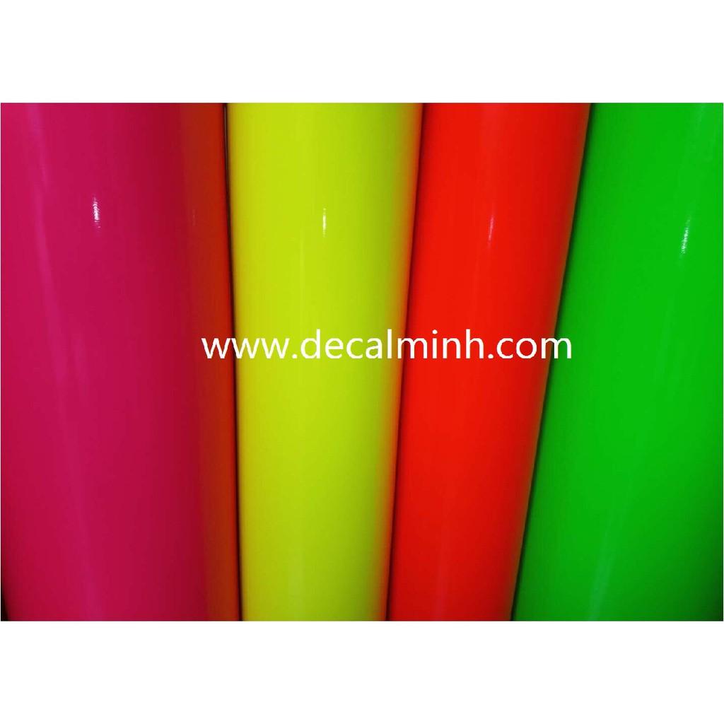 3 mét decal mi nơ màu dạ quang