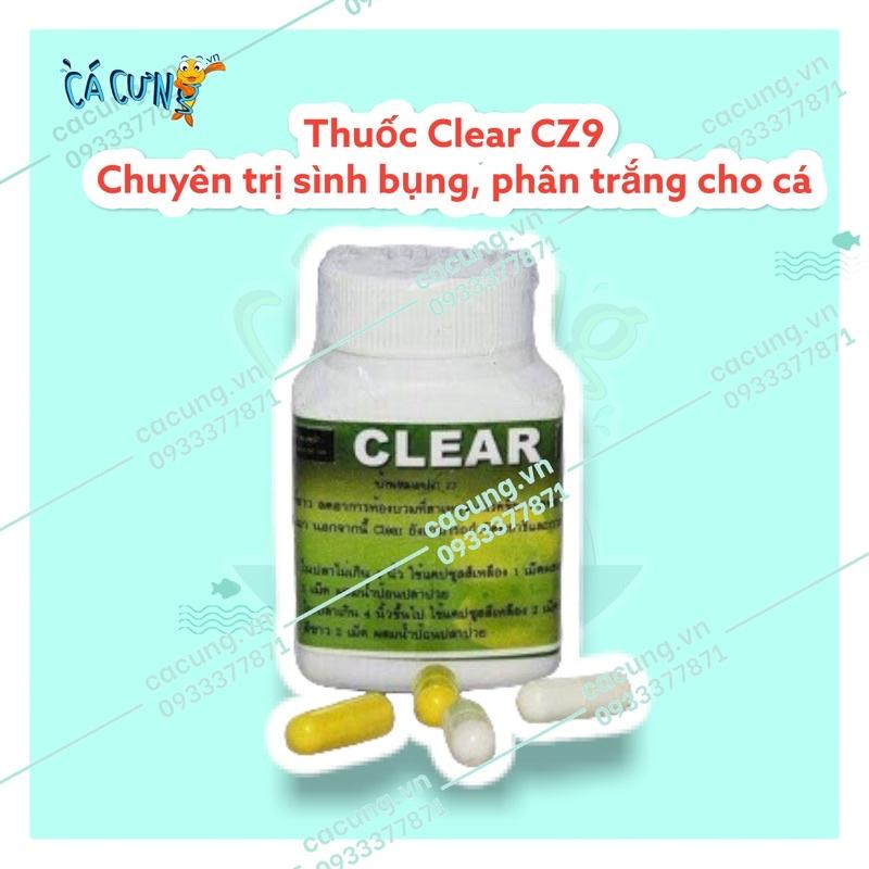 Clear Cz9 - Viên xữ lý sình bụng và phân trắng cho cá - HÀNG CÔNG TY