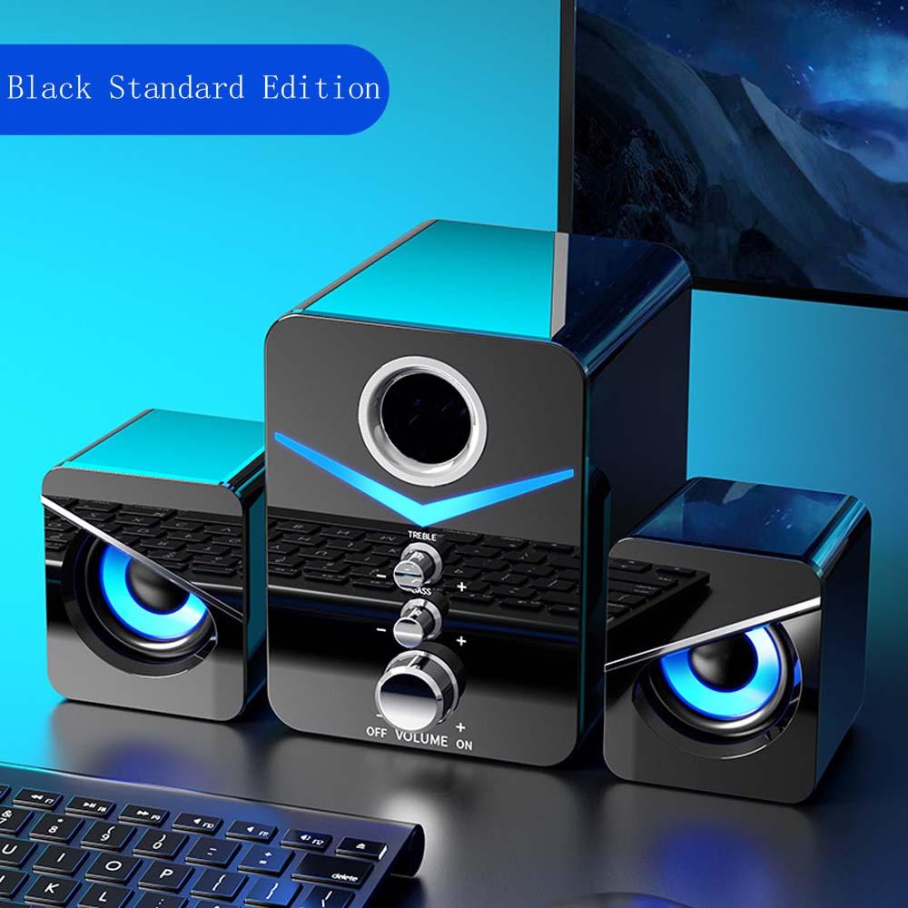 Universal Desktop Máy tính Audio Home Desktop Subwofer Loa có dây Máy tính xách tay Màu loa đa phương tiện: Phiên bản nâng cấp