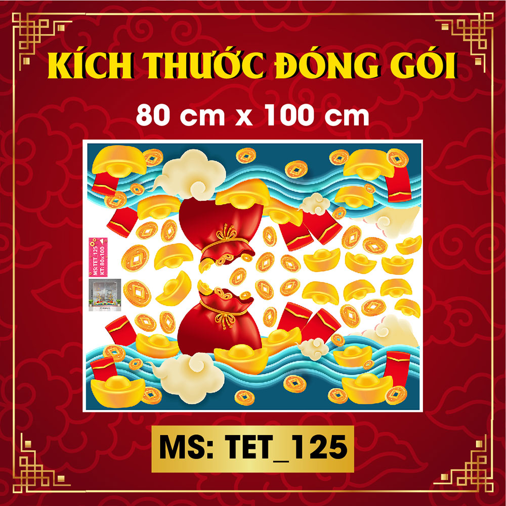 Decal trang trí tết  số 125