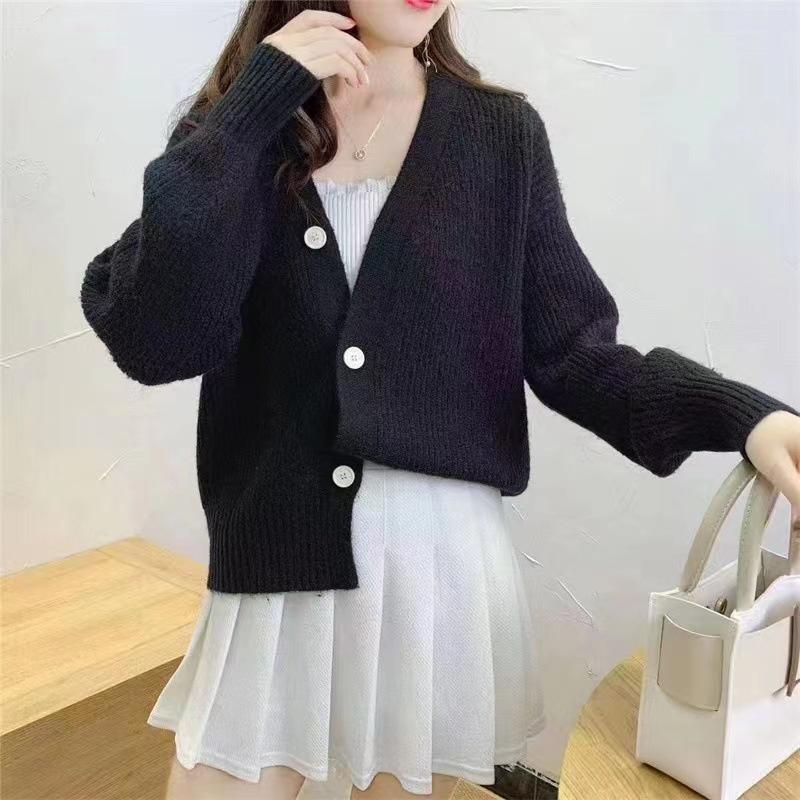 Hàng Sẵn_ Áo khoác len cardigan nhỏ ngọt ngào Hadu shop