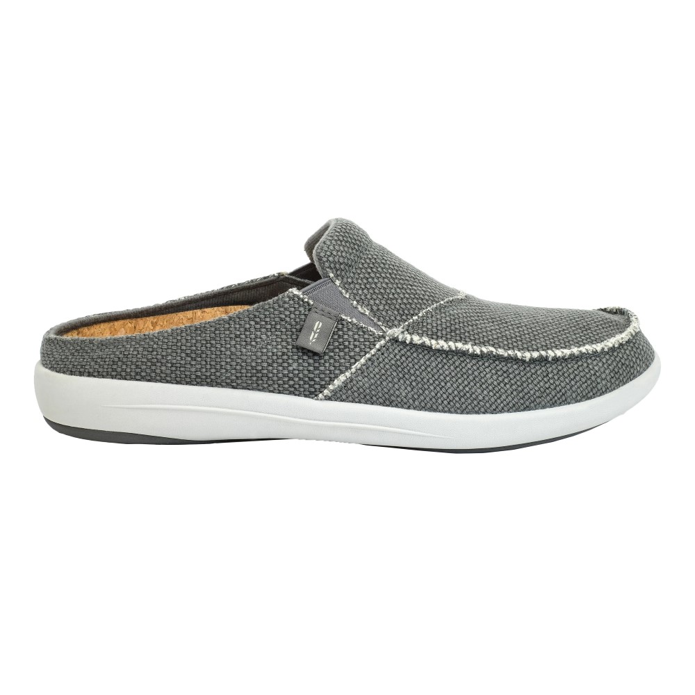 Giày sức khỏe nam Revitalign Siesta Grey - Giày xỏ nhẹ chân, thoáng khí, nâng vòm cho cả bàn chân vòm thấp. vòm bẹt