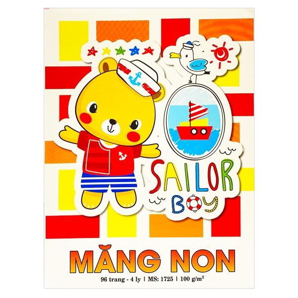 Vở Măng Non 4 Ô Ly 96 Trang ĐL 100g/m2 - Hải Tiến 1725 (Mẫu Màu Giao Ngẫu Nhiên)