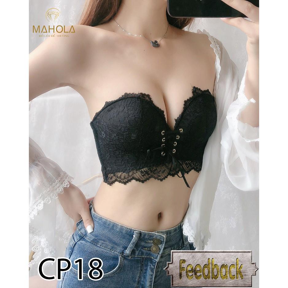 Aó cup ngang rút ngực mút bàn tay nâng ngực tạo khe Mahola CP18