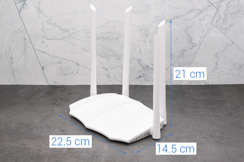 Router Wifi Chuẩn AC1200 Tenda AC5 V3 Trắng - Hàng Chính Hãng