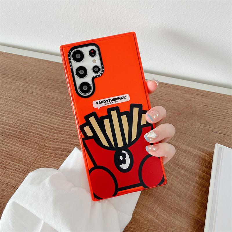 Ốp Lưng Cho Samsung Galaxy S23 Ultra / S23 PLus / S22 Ultra Burger & French Fries Silicon Chống Sốc - Bum Store Galaxy Case
